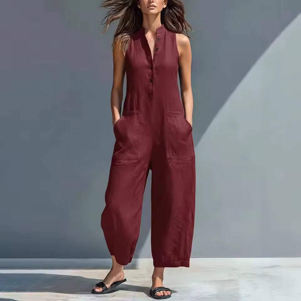 Amara™ | Mono Largo de Lino Elegante