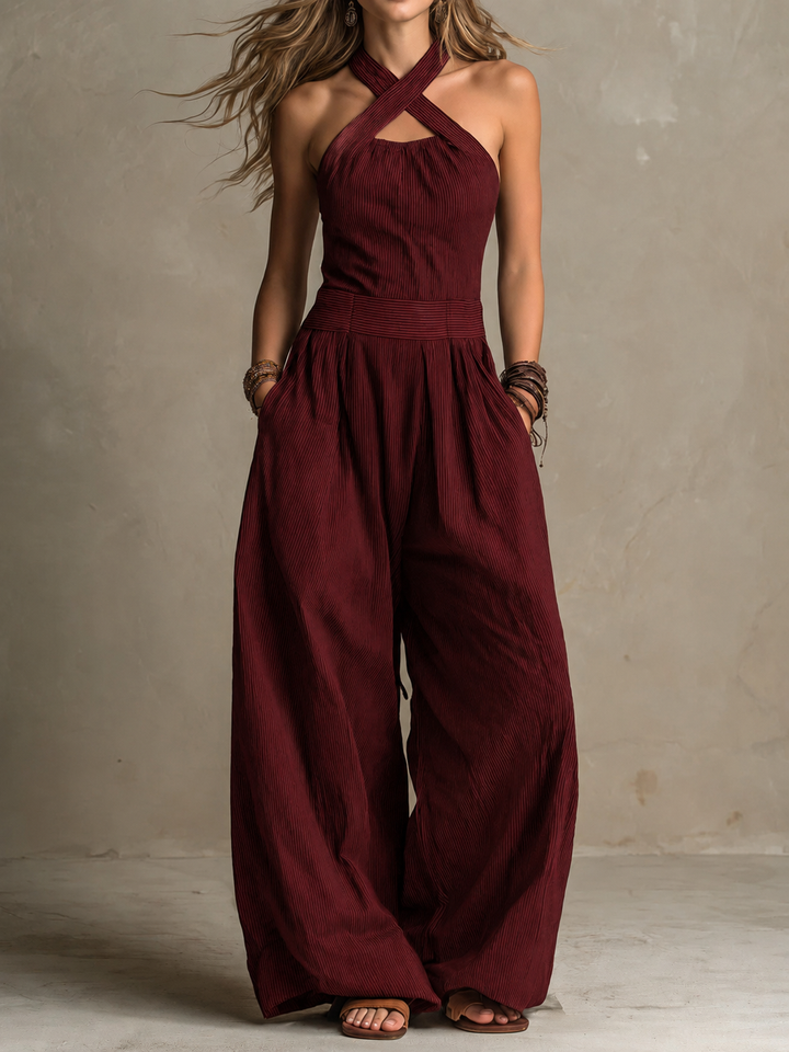 Lucía™ | Mono elegante con escote cruzado