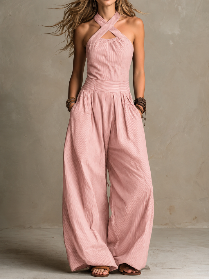 Lucía™ | Mono elegante con escote cruzado