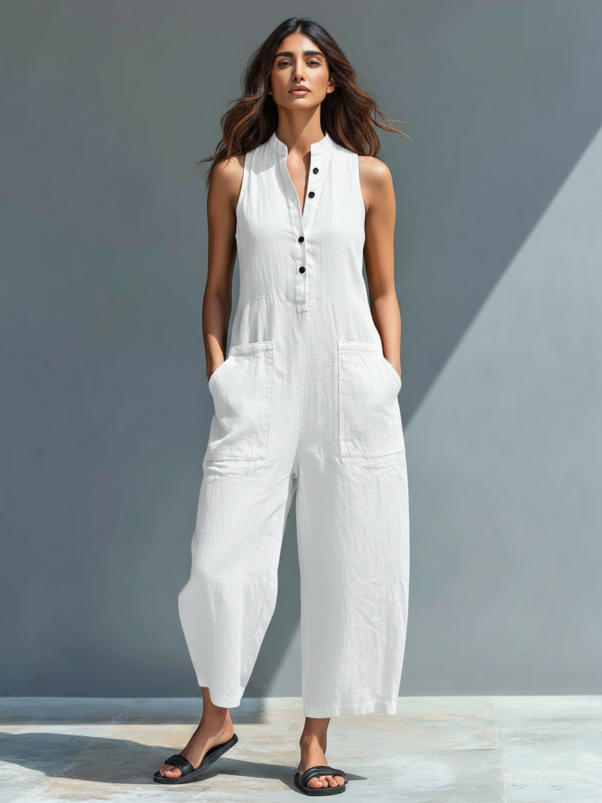 Amara™ | Mono Largo de Lino Elegante