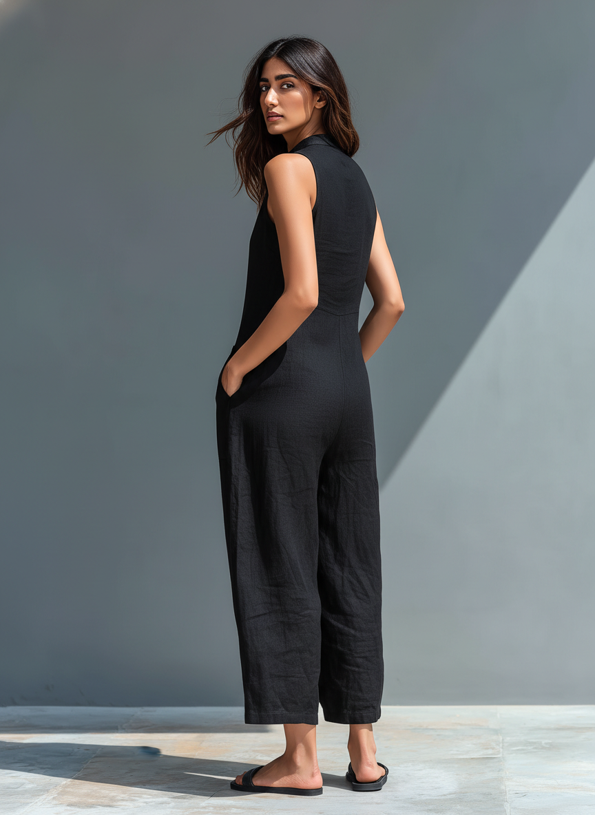 Amara™ | Mono Largo de Lino Elegante