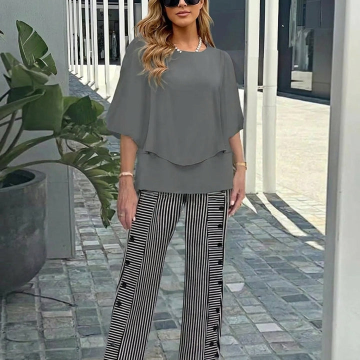 Nadia - Conjunto de 2 piezas casual y cómodo
