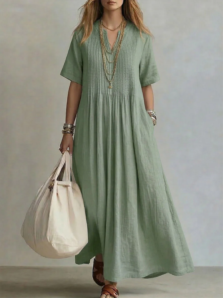 Noor™ | Vestido Plisado Elegante con Corte Favorecedor