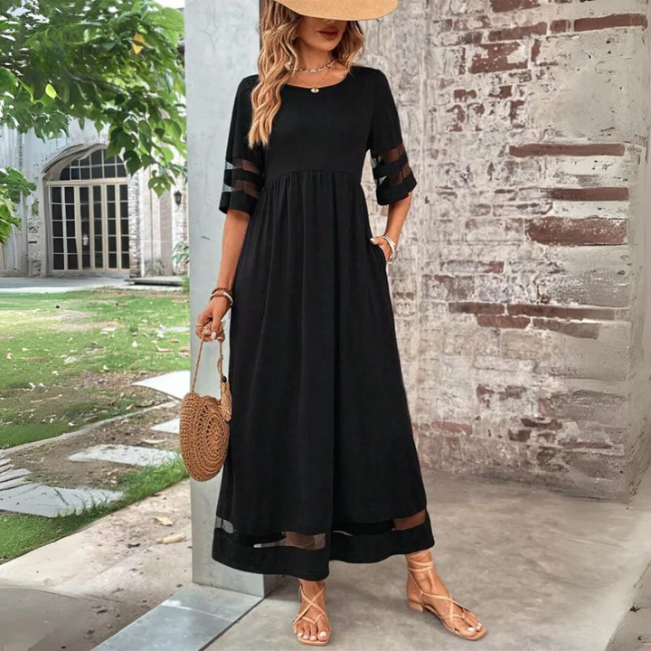 Vera™ | Vestido midi favorecedor que alisa el vientre