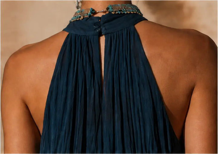 Alma™ | Vestido Maxi Degradado con Escote Halter